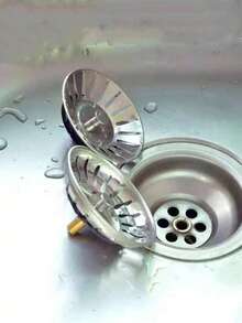 Stainless Steel Kitchen Sink Strainer And Stopper - Hair Catcher And Bathroom/Floor Drain Filter - Silver - View 5