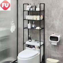 Estante de aterrizaje del baño multifuncional - Negro - Ver 1