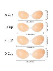 1 Piece Ladies' Waterproof Thickened Silicone Breast Petals For Small Breast Lift Up & Push In, Special For Wedding Photography