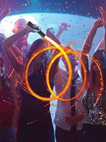 Rechargeable LED Fiber Optic Whip - 7 Light Effects, 36 Modes, 360° Swivel Super Bright | Concert Dance/Belly Dance, Raves/Parties/EDM, Birthday Valentine's Gift - 發光鞭子 - 查看 8