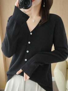 Women Cardigans - Black - View 3