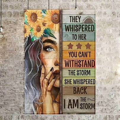 1幅风暴主题帆布画 - 令人惊艳的客厅和卧室装饰墙画 - 适合任何家居风格，不含画框