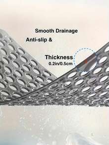 Quick-Drying Anti-Slip Round Hole Shower Mat - Durable PVC Material, Anti-Slip And Fast Draining, Suitable For Bathtub, Shower Enclosure And Bathroom - Ideal For Home And Hotel Use, Shower Accessory, Modern Bathroom Accessory, Smooth Texture. - Multicolor - View 7