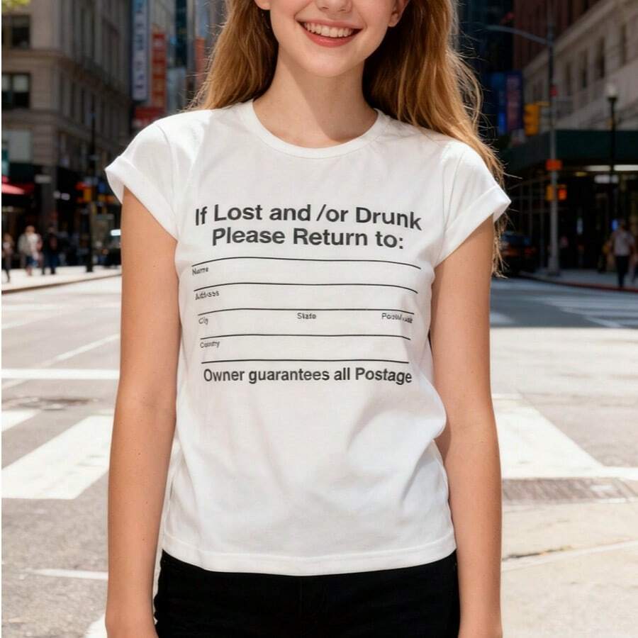 100% bawełna - Miękka i oddychająca, swobodna bawełna, brak T-shirt, wakacje, ulica, podróż, lotnisko, szkoła, lato - Biały - Zobacz 1