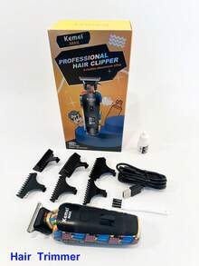 Kemei Electric Beard Hair Trimming & Shaver For Men Fashion Design Graffiti Men's Personal Hair Trimming For Daily Use, Portable Shaver & Hair Trimmer Sideburn Hair Trimming & Removing, T-Blade Hair Trimmer, Christmas Gift For Men, Bald Head Removing, New Year Hair Trimming - Multicolor - View 13