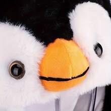 1 Cute Penguin Hat With Moving Ears And Jumping Function - Breathable, Fit Well, Plush Design - Perfect Funny Gift - chim cánh cụt - Xem 4