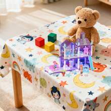 紫色DIY娃娃屋城堡玩具套装（6岁以上） - 包含4个房屋和2个娃娃，女孩公主城堡别墅娃娃屋，DIY组装游戏屋模型，益智角色扮演娃娃屋玩具 - 儿童互动玩具，完美的生日/圣诞节/新年/节日/复活节礼物