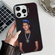 Funda de teléfono Rapper Y-Yung BeefS para 17,16,15,14,13,12,11,Pro,E,MAX, cubierta negra de silicona mate gris - z8 - Ver 9