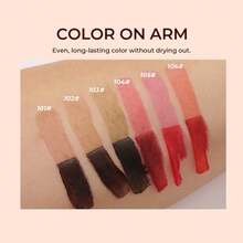 beauty glazed 可撕式唇彩纹身，哑光可撕式唇线纹身，富含维生素E，持久丰盈唇妆，女士礼物 - #102 - 查看 5