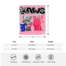 Kawss Merch Kawaii Kaw Blanket For Men Women Warm Cozy Fluffy Throw Blankets For Bed - 黑色 - 查看 6