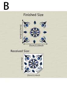 1pc European-Style Colorful Retro Pattern Decorative Sticker, PVC Sticker, Removable Self-Adhesive Easy-Tear Sticker, Home Decoration To Refresh Your Life, Holiday Decoration Sticker, Birthday And Graduation Gift. - Multicolor - View 4