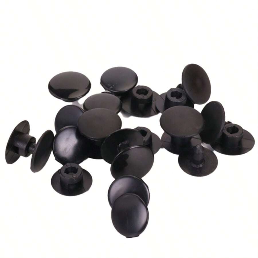 10pcs/Set Replacement Rivets, Suitable For Beach Sandals Button Replacement, Compatible With Wooden Clogs And Sandals Lace Repair (Black)