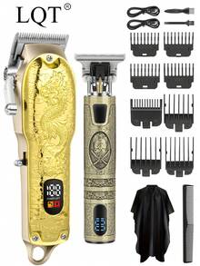 LQT Professional Hair Clippers & Beard Grooming Kit, Cordless Electric Hair Clippers For Men, USB Charging Tools For Men, Portable Electric Shavers, Household Barber Supplies, Christmas Dad Gifts, Men's Gifts - Multicolor - View 17