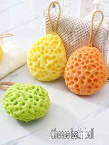 Honeycomb Sponge Bathing Ball Ultra-Soft Bath Ball Does Not Fall Apart, Durable, Enlarged Bath Rub, Bathing Artifact - Multicolor - View 8