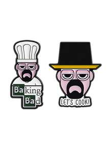 1Set American Criminal TV Drama Character Enamel Pins Custom Thriller TV Let's Cook Baking Bad Brooches Lapel Hat Badge Jewelry Gifts - Multicolor - View 10