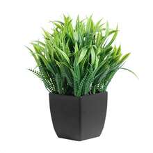 1pc Artificial Potted Plant, Mini Fake Eucalyptus Bonsai, Small Artificial Green Potted Plant, Suitable For Indoor Office, Home, Bathroom, Dining Table Decor