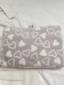 1个心形笔记本电脑保护套，适用于10/11英寸iPad、13/14英寸、15/15.6英寸笔记本电脑，防水旅行必备。 - 藕粉色 - 查看 9