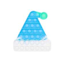 Roter Weihnachtsmann Hut Bubble Dekompressions-Puzzle Spielzeug, Fingerspielzeug, modisches Bubble Stressabbau Spielzeug für Erwachsene und Kinder, Party Spiel Dekoration Geschenk für Weihnachten, Halloween, Entspannungsspielzeug, Urlaubsgeschenk geeignet für Jungen, Mädchen, Kinder und Erwachsene, Spaß Knall- und modisches Spiel