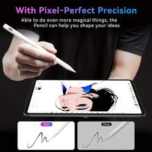 Active Stylus Pen Compatible With Ipad 2018-2024 Models - Palm Rejection, Magnetic Attachment Compatible With IPad Air/Pro/Mini, High Precision Capacitive Pencil With Lithium Polymer Rechargeable Battery,Stylus Pen Compatible With Apple IPad / IPad Pro / Air / Mini 2018-2023, A Substitute Compatible With Apple Pencil, With Tilt Bold Function Gifts For Mother, Family, Friends, Kids, Birthday, Holiday - Multicolor - View 8