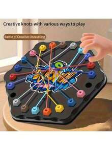 Children's Intellectual Untying Chess Board Challenge Toy, Memory Maze Game, Interactive Family Entertainment, Holiday Gift