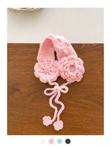 Soft & Cozy Knitted Headband Ear Muffs For Women, Warm & Windproof Ear Covers With Pom Pom Ties, Mori Style Autumn/Winter Hair Bands Winter Hair Bow Accessories Women Bandanas Fashion Women Scarf