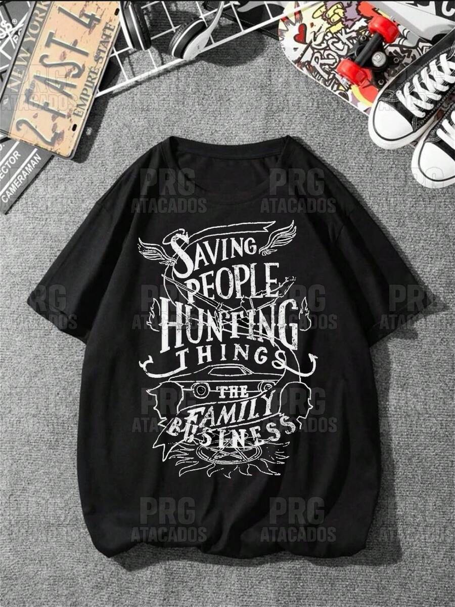 Paranormal Investigation Series T-Shirt Sam Geek Unisex Men's Women's 100% Cotton Top Premium Streetwear New Release Immediate Shipping Various Colors!! Plus Size - <邪惡勢力3> - 查看 1