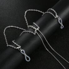 A Shiny And Sexy Nipple Chest Chain For Ladies, A Nightclub Water Diamond Nipple Chain And Body Chain, A Humanized Item - Bạc - Xem 1