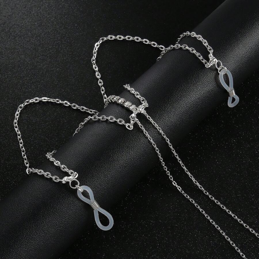 A Shiny And Sexy Nipple Chest Chain For Ladies, A Nightclub Water Diamond Nipple Chain And Body Chain, A Humanized Item - Bạc - Xem 1