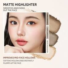 J.M.C.Y Bảng phấn bắt sáng và tạo khối 4 màu lì & lấp lánh, làm sáng và tạo khối khuôn mặt - #02 Bảng màu trà ấm - Xem 8