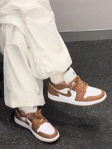 Nike Air Jordan 1 Low AJ1 Retro Cupsole 运动鞋，迷人的美拉德配色 - 白棕色 - 查看 7