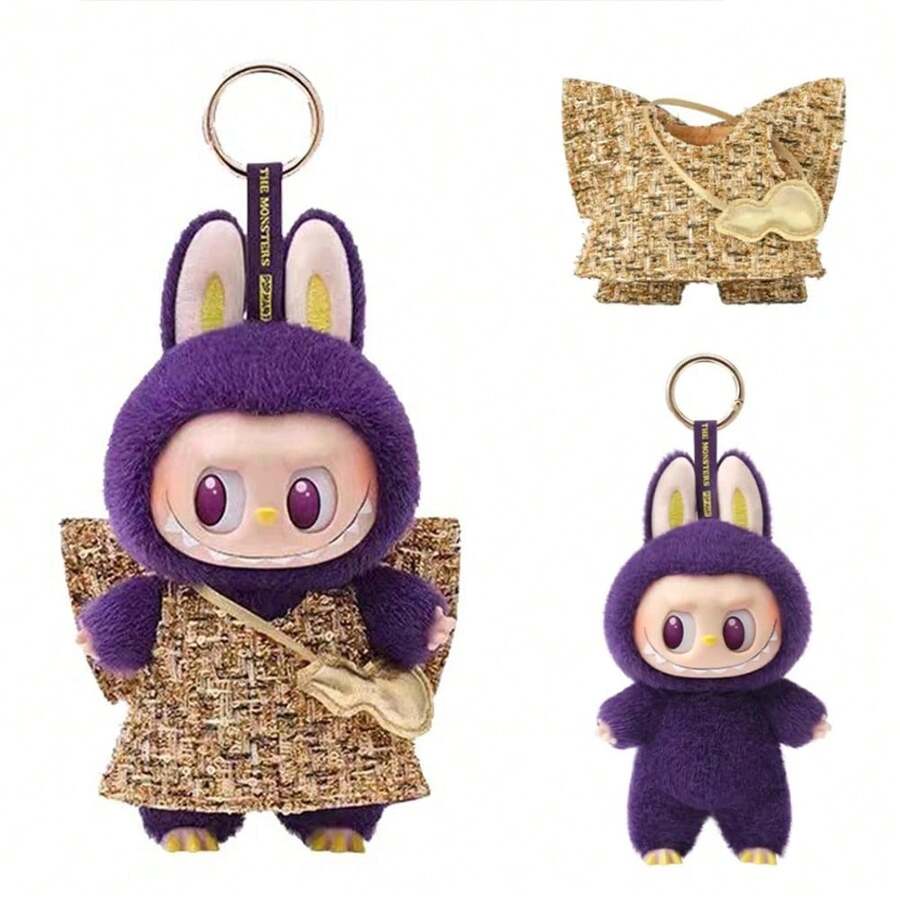 POP MART THE MONSTERS Milan Plush Keychain The Monsters Fashion Collectible Accessory - Purple - View 1