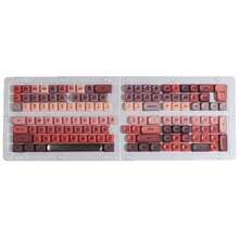 Burgundy Keycap Backlit Keycaps, Compatible With Mechanical Keyboards, Magnetic Axis Keyboard DIY - Red - View 5