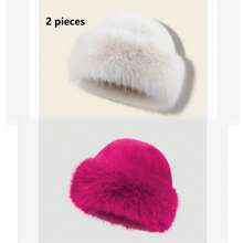 女士户外休闲蒙古帽，时尚头饰，适合秋冬日常穿着冬装 - 帽子 - 查看 33