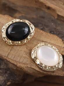 5 piezas de botones decorativos elegantes, adecuados para cárdigans, abrigos de lana, etc., se pueden usar como decoración o como accesorios de ropa DIY - Multicolor - Ver 6