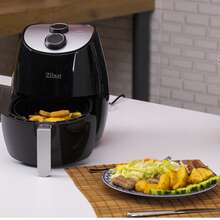 Friteuză cu aer, ZILAN ZLN3598, Negru 1350 W, Capacitate 2,6 L, Cronometru 30 min. - Fișă UE de tip F (220-240V) - Vizualizare 9
