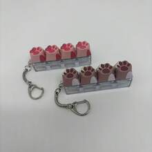 Stress Relief Cat Paw Keychain, Finger Toy, Mechanical Keyboard Switch Tester, Keyring, Desk Accessory, Phone Charm, Novelty Toy, Pop Fidget Toy