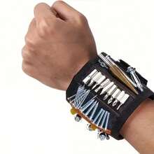 超强磁性工具腕带 - 适用于螺丝、钉子、螺栓和钻头 - 独特支撑设计 - 送给父亲、男友、工匠、电工和汽车修理工的完美礼物 - 彩色 - 查看 14