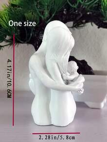 1pc White Family-Themed Art Sculpture, Simple And Warm Design - Cozy And Healing Home Decoration Suitable For Living Rooms/Studies Of Those Who Love A Family Atmosphere. It Conveys The Aesthetics Of Kinship And Makes A Thoughtful Gift For Housewarmings, Family Anniversaries, And Heartwarming Occasions. A Creative Couple's Gift, A Home Decor Piece, And Decorative Sculpture. - White - View 6