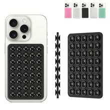 10 soportes de silicona para móviles con 24 ventosas unilaterales antideslizantes y lavables, compatible con power banks y fundas de teléfono. Soporte multiusos para teléfonos móviles y tabletas con ventosa de silicona Accesorio para soporte de teléfono Soporte para teléfono con ventosas de silicona, 24 ventosas independientes, sin adhesivos, base de doble cara reutilizable, apto para maquillaje, gimnasio, ducha, automóvil y cocina, compatible con teléfonos Android, regalo de cumpleaños, para familiares y amigos, soporte para teléfono, accesorios para teléfono. Ventosa de silicona de un lado, negra y minimalista, adhesivo de ventosa antideslizante para funda de teléfono, portátil y soporte para móvil movible.   [Disponible 365 días y noches], Accesorios móviles, Soporte para teléfono, Accesorios modernos para móviles, Soporte para teléfono con diseño aerodinámico, Carcasa flexible, Material antideslizante, Soporte desmontable, Para estudiantes y usuarios de smartphones. - Multicolor - Ver 6