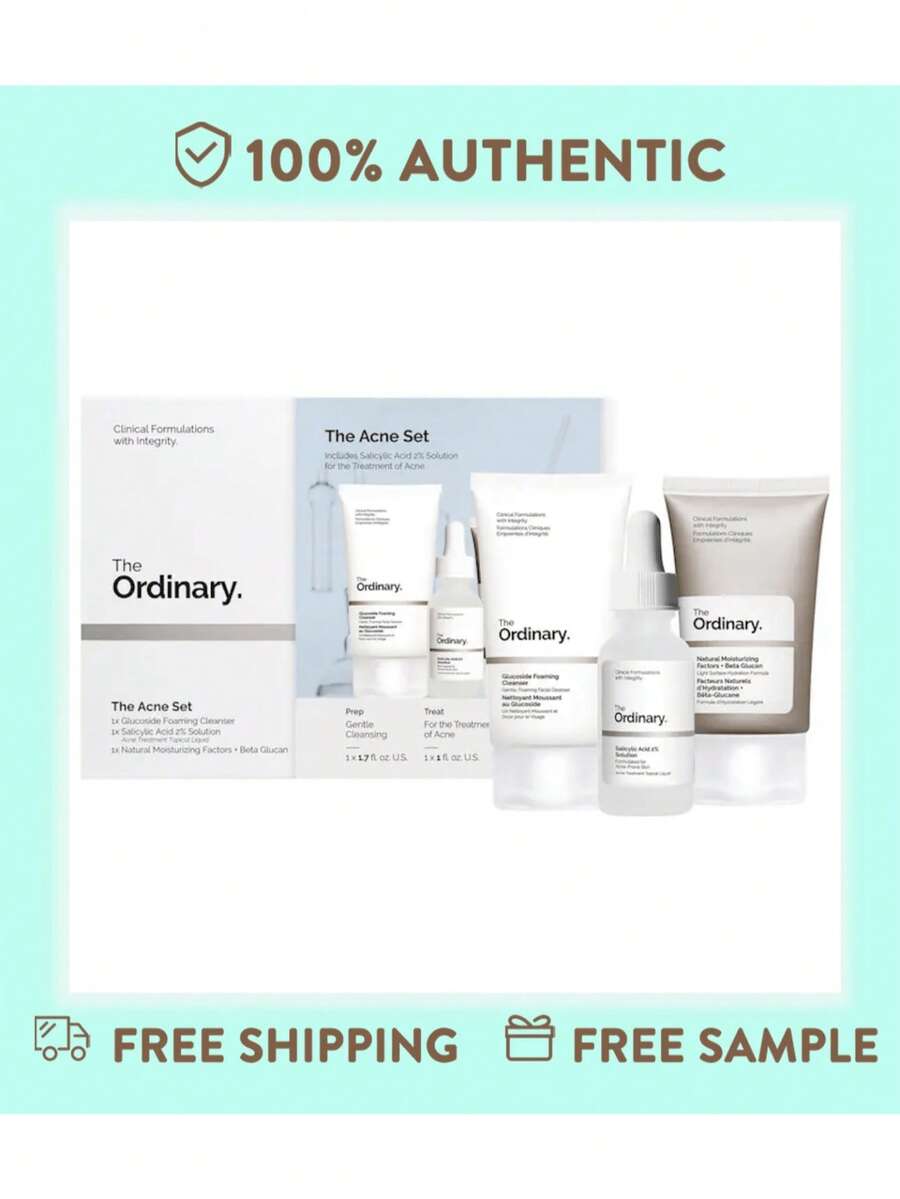 Prep Gentle Cleansing 1x50mL Treat For The 1 X30mL Seal Lightweight Hydration1x30mL The Ordinary The Set - Trong sáng - Xem 1