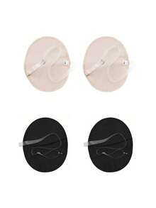 Wiederverwendbare Achselhöhlenkissen - Schweißkissen für die Achselhöhle mit verstellbaren Trägern unsichtbar, schweißhemmend, atmungsaktiv, waschbar - diskrete Schutzausrüstung für Hidschab, T-Shirts, Sommer, Sport, Reisen (Weiß, 10/8/6/4/2 Stück)