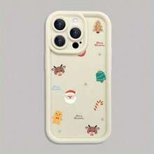 Caja de teléfono de diseño a granel con tema navideña A3104 para iphone 16, 15, 14, 13, 12, 11, Plus, Pro y Pro Max series - Mezcla de colores 2 - Ver 5