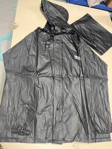 Men's Rainsuit, Detachable Heavy Duty Adult Motorcycle Rain Jacket And Pants Set, Black, Suitable For Cycling, Outdoor Work, Hiking Insulation, Galentines, Puppy, Carnival