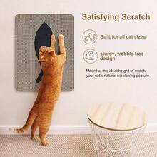 Wall - Mounted Scratcher U2013 Vertical Scratch Pad, Cute Furniture Protector Wall, Glass, Wood Tile, Yellow - 黃色 - 查看 3