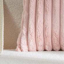 2pcs Soft Thick Striped Plush Pillow Covers, Decorative Square Throw Pillow Cases Suitable For Bedroom Bedding, Home Decor, Sofa, Camping, Outdoor And More - Pink - View 8