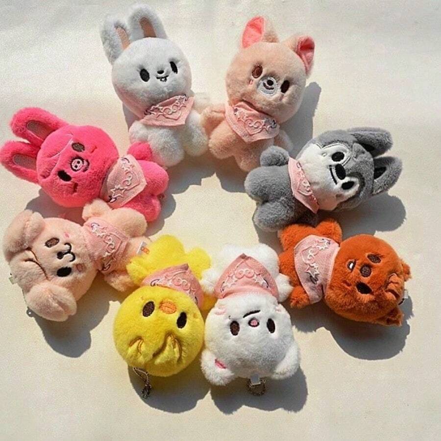 12cm SKZ KPOP Stray STAY 5'CLOCK Drool Doll, 5th Fan Meeting Gift, Valentine's Day Gift, Couple Gift, Best Friend Gift, Graduation Gift - Multicolor - View 1