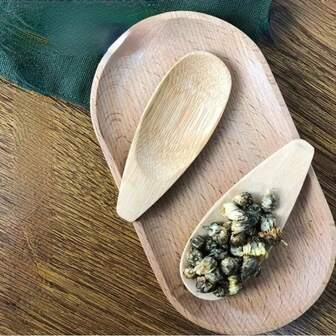 6pcs Mini Spoon Set - Creative Small Bamboo Spoons, Suitable For Tea Ceremony/Desserts, Essential For Kitchen