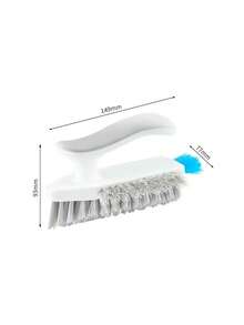 1件家用多功能缝隙刷，浴室刷，地板缝隙刷，刮刀刷一体式浴室角落缝隙马桶清洁刷。