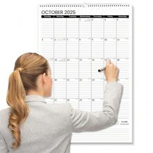 2026 Wall Calendar Large 22.75inchx15.5inch, 21 Month Calendar From October 2025 To June 2027, Vertical Extra Large Monthly Calendar 2026 For Wall, Black,Large,Black - black - 查看 1