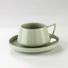 Bộ tách cà phê gốm sứ cho gia đình, văn phòng, khách sạn, quán cà phê, trà chiều, bộ tách và đĩa cà phê tối giản. - Nhiều màu - Xem 17